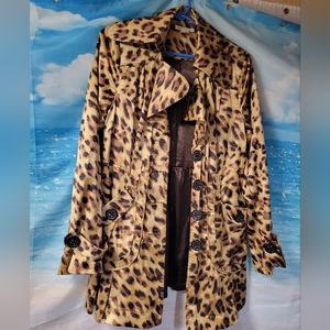 XOXI Cheetah Print Coat Ladies Size Medium